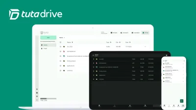 Tuta Drive beta announcement graphic