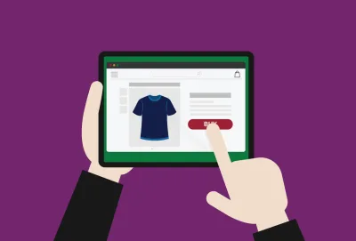 NCSC illustration for online shopping security advice