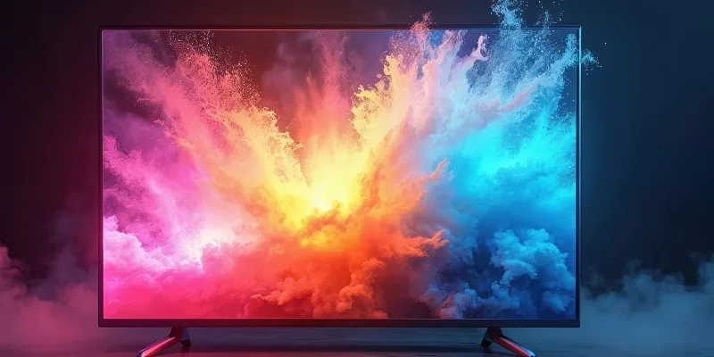 A TV showing a vivid image, from the HDMI Licensing Administrator